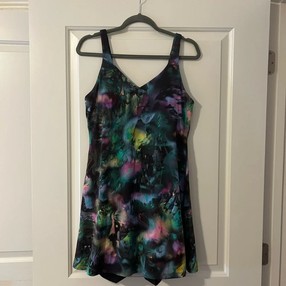 Lulu Lemon Colorful Abstract Print Dress - Picture 1 of 8